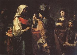 VALENTIN DE BOULOGNE The Fortune Teller (mk05) oil painting image